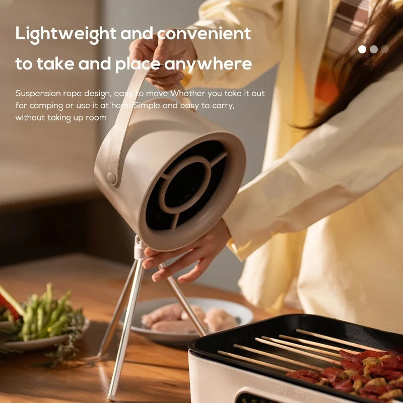 Portable Desktop Exhaust Fan Small Kitchen Hood Extractor