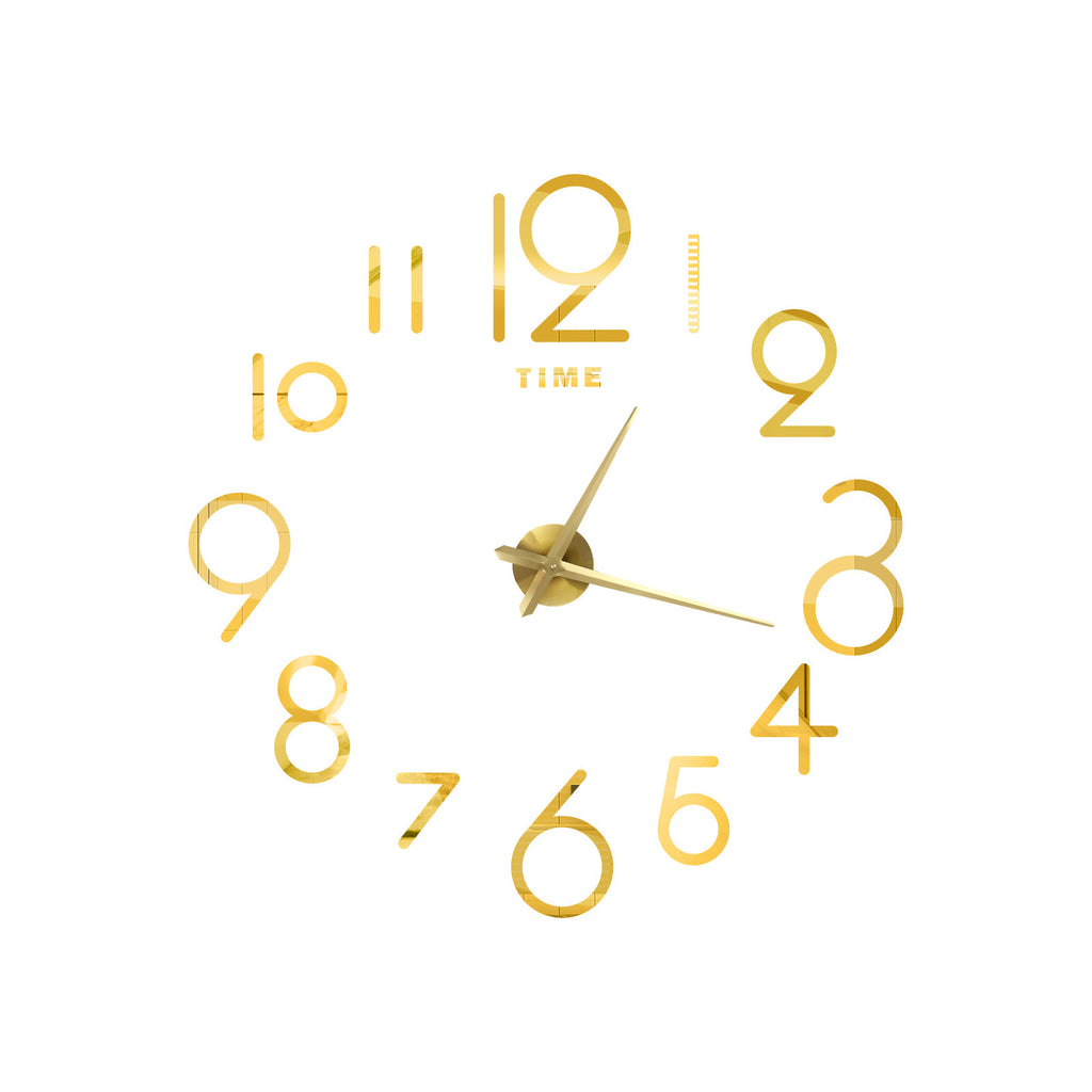 Wall Clock Creative Acrylic Clock Sticken On The Wall
