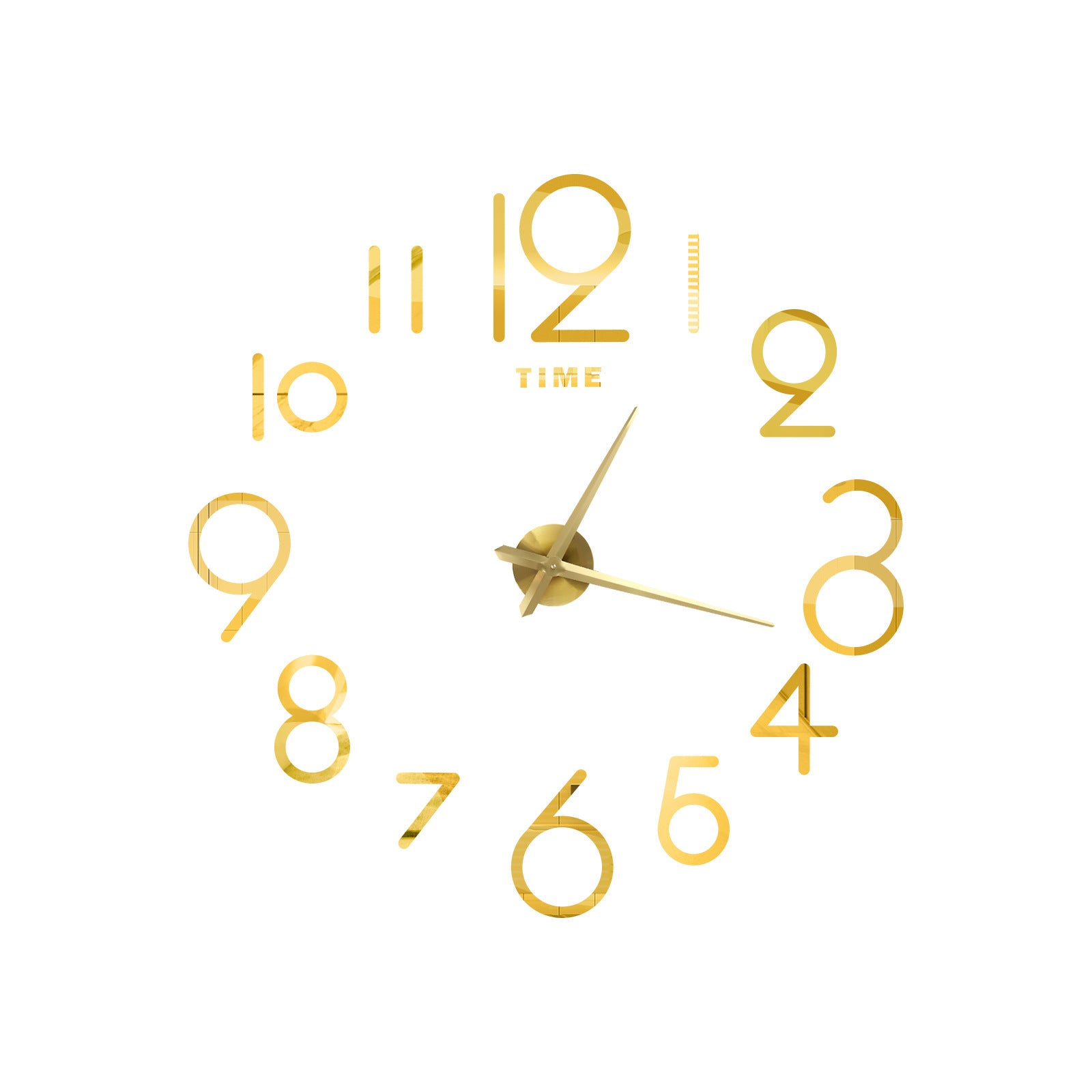 Wall Clock Creative Acrylic Clock Sticken On The Wall