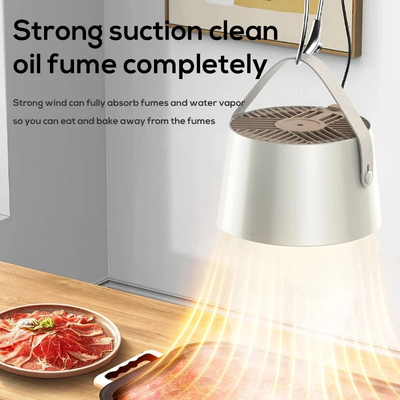 Portable Desktop Exhaust Fan Small Kitchen Hood Extractor