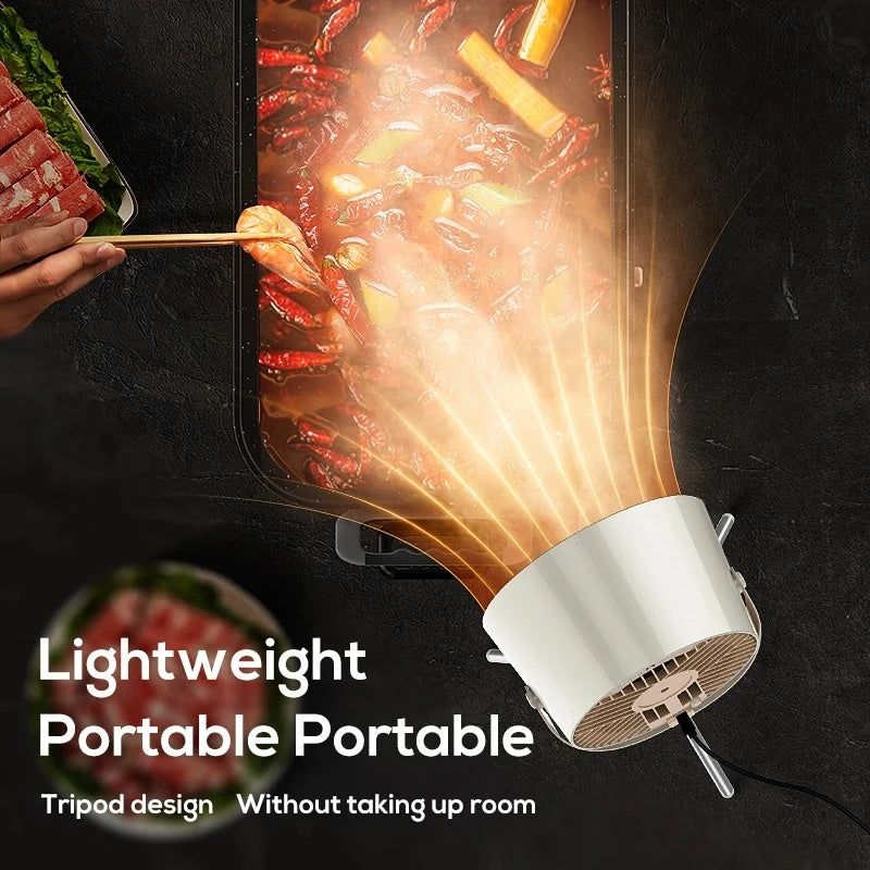 Portable Desktop Exhaust Fan Small Kitchen Hood Extractor