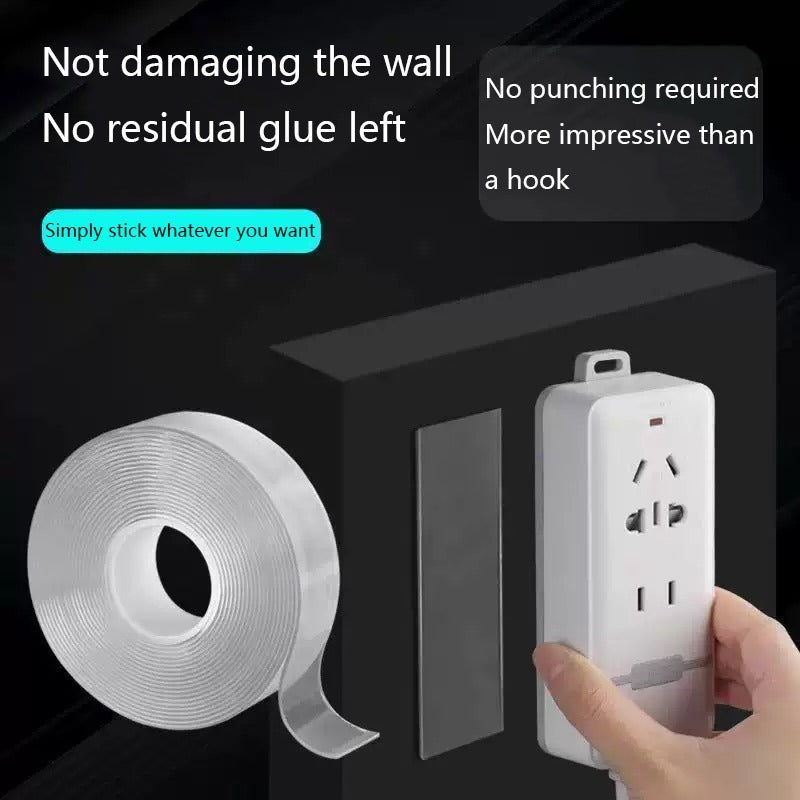 Nano Double Sided Transparent Tape Reusable Waterproof Tape
