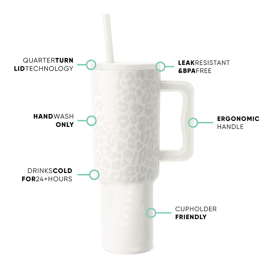40oz Handle Cup 304 Stainless Steel Cold Insulation Large Ice Cup