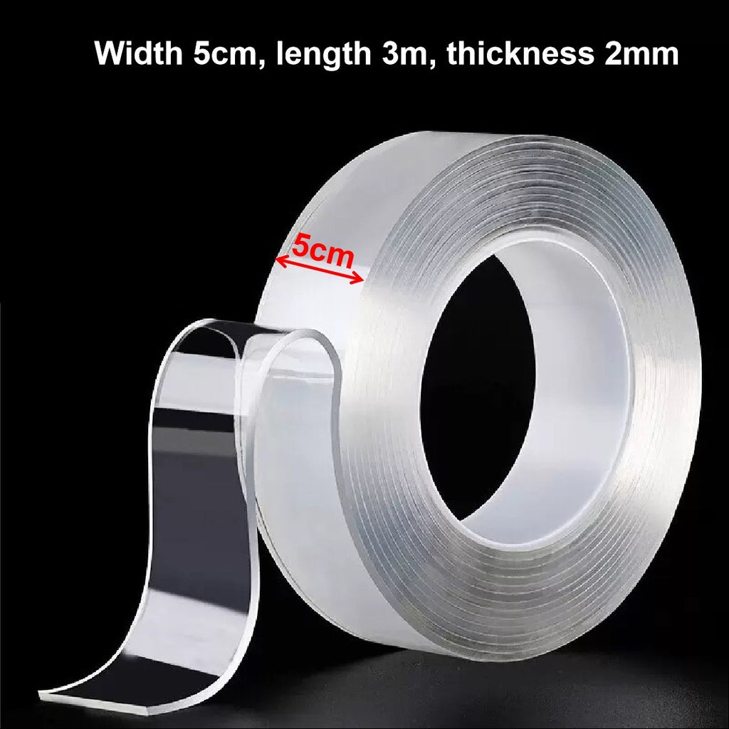 Nano Double Sided Transparent Tape Reusable Waterproof Tape