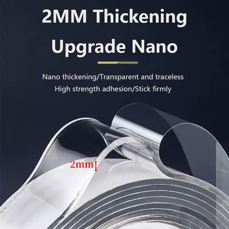 Nano Double Sided Transparent Tape Reusable Waterproof Tape
